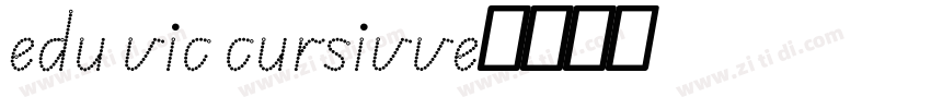 edu vic cursivve字体转换